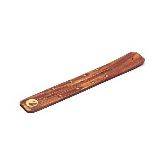 Räucherstäbchenhalter Holz Yin Yang