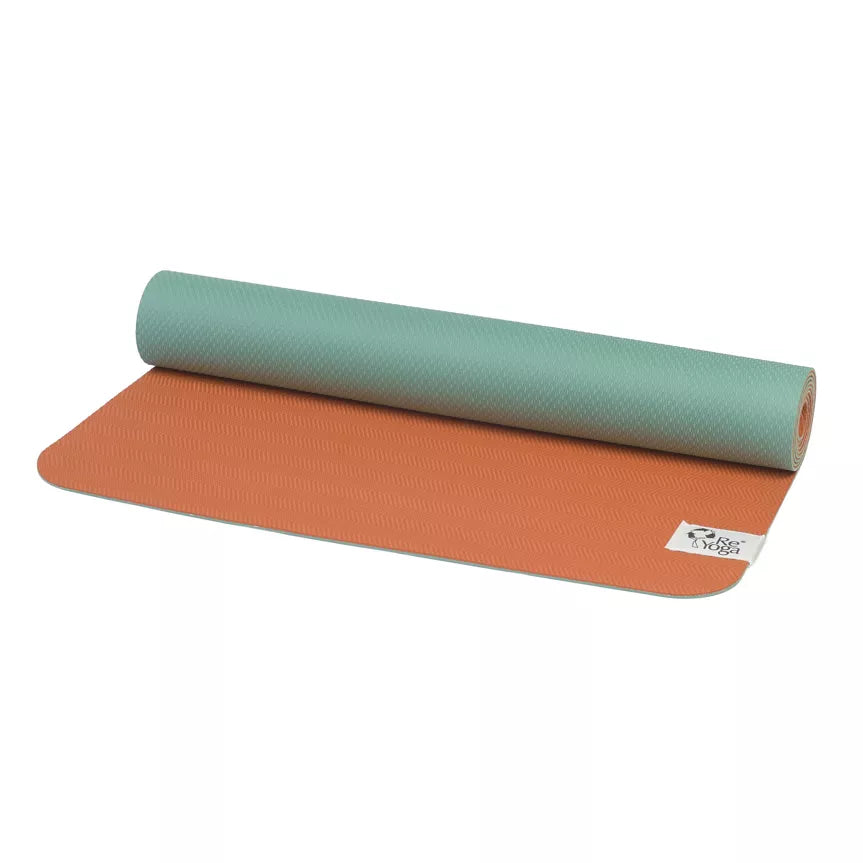FREE LIGHT - Yogamatte orange/grün