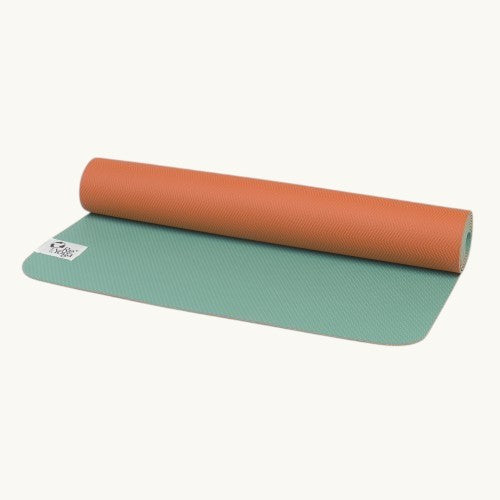 FREE LIGHT - Yogamatte orange/türkis