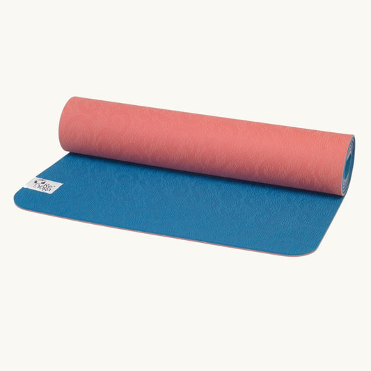 FREE SOFT - Yogamatte coralle/blau