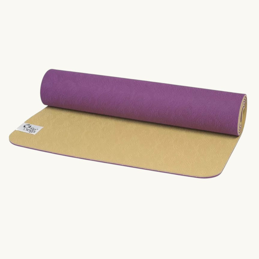 FREE SOFT - Yogamatte lila/sand