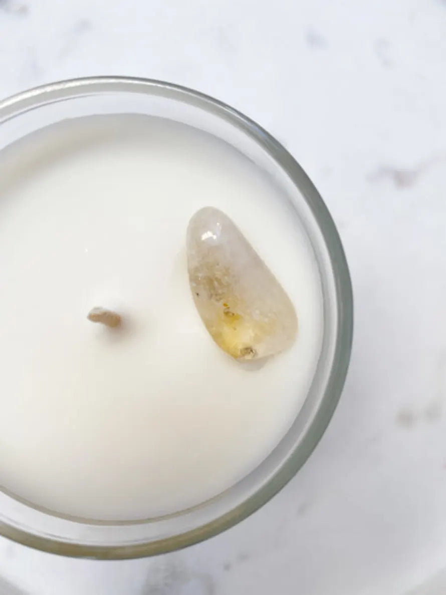 Citrine Crystal Intention Candle