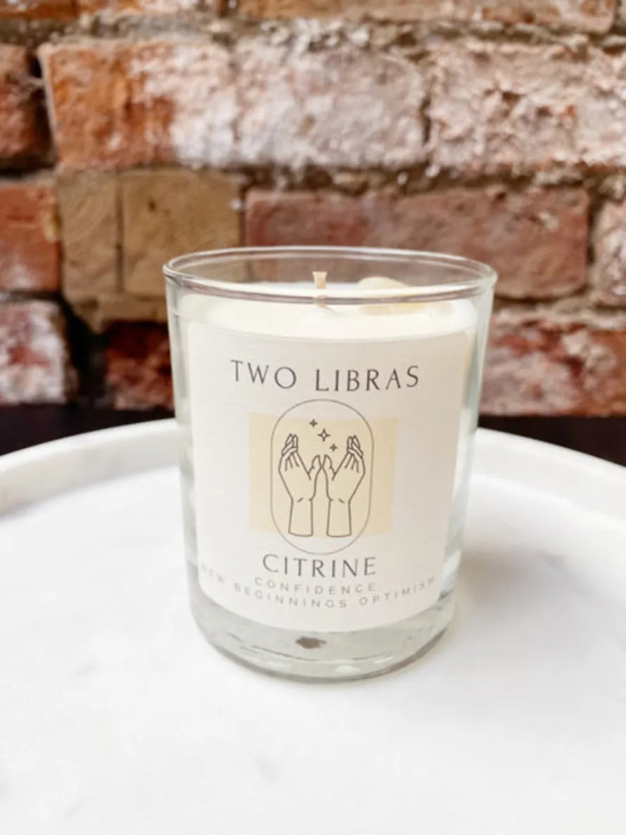 Citrine Crystal Intention Candle