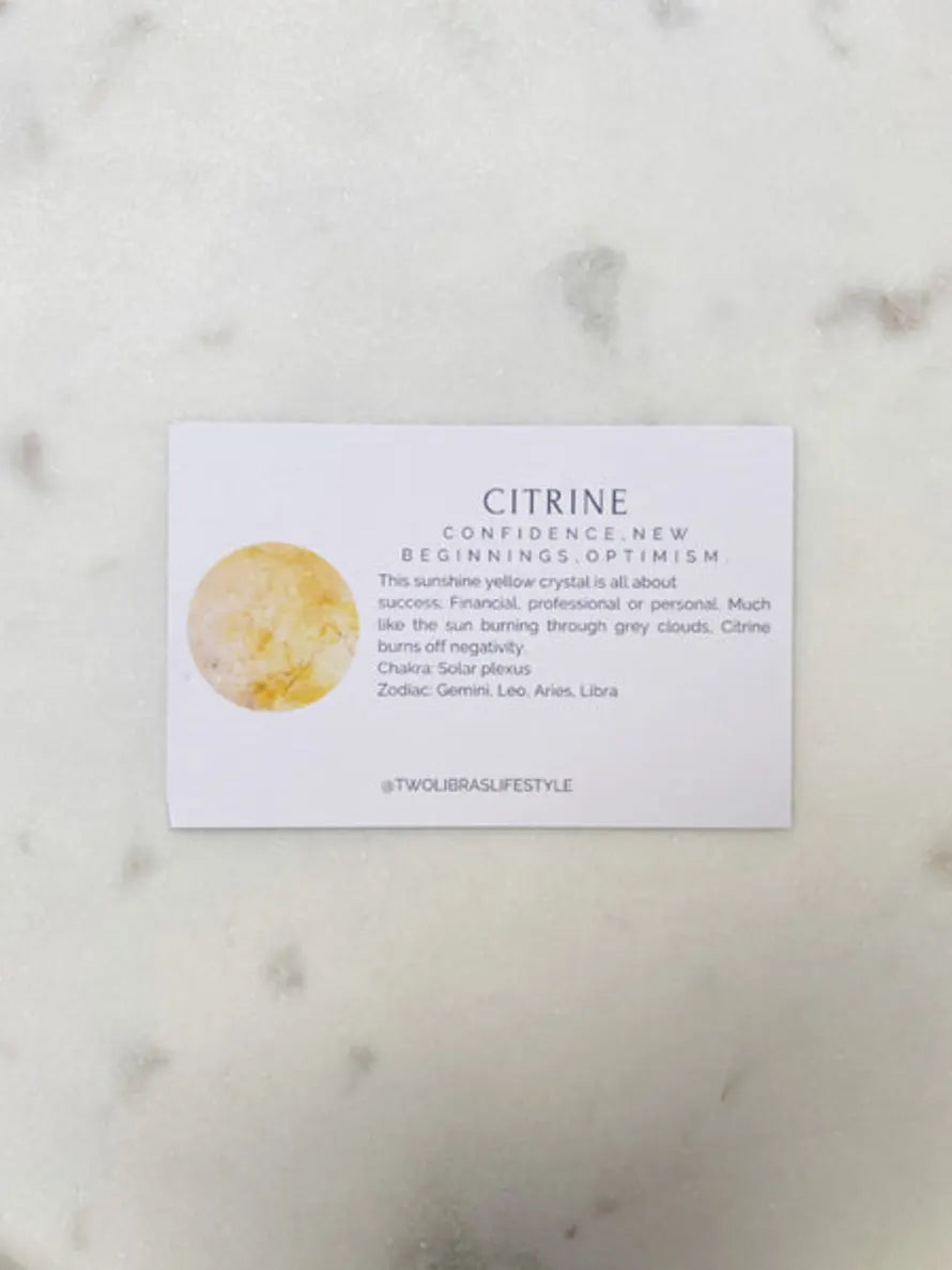 Citrine Crystal Intention Candle