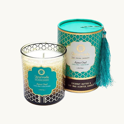 Ayurveda Duftkerze "Pitta" im Glas - Aqua oud