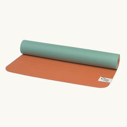 FREE LIGHT - Yogamatte orange/türkis