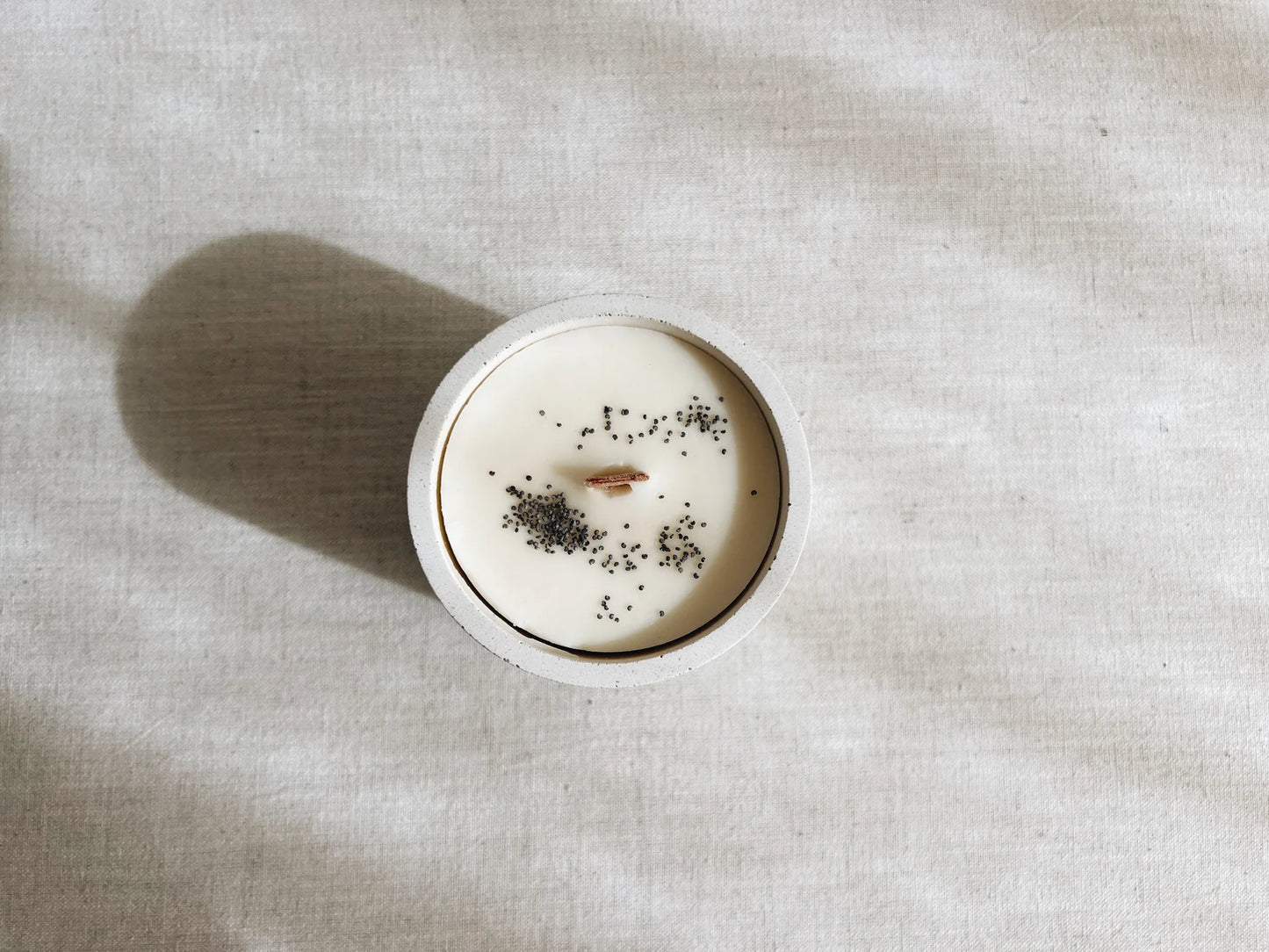 Kerze "vanilla oat" mit Vanille und Orangenduft